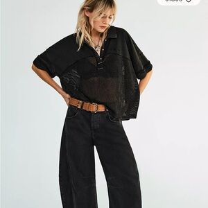 Good Luck Mid-Rise Cord Barrel Jeans